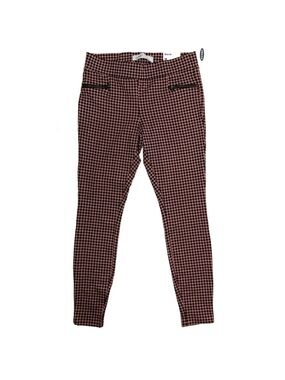 Old Navy Pink and Black Houndstooth Ankle Pants size XXL